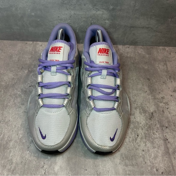 Nike Training Flex TR 2 Running Shoes Womens sz 7 - grey/purple - Picture 2 of 6
